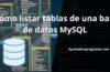 Cómo listar tablas de una base de datos MySQL